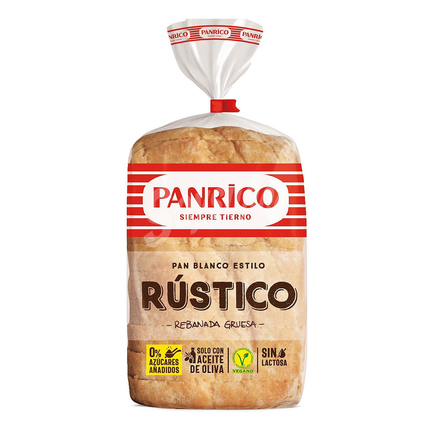 Pan de molde estilo rústico