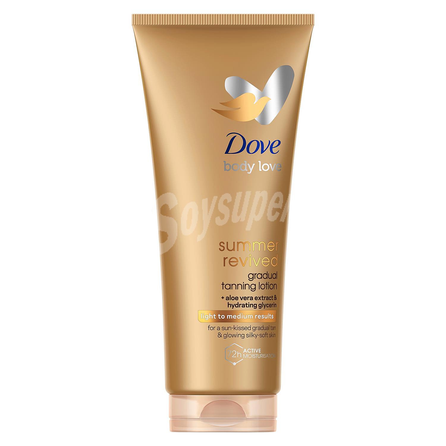 Loción corporal autobronceadora para piel de tono claro a medio Summer Revived Dove