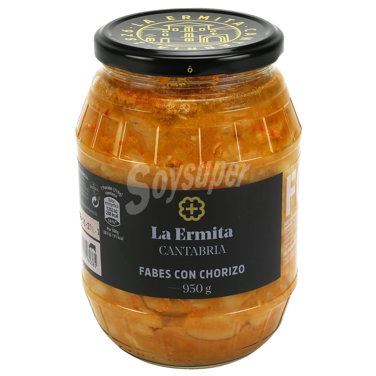 Fabes con chorizo delicatessen