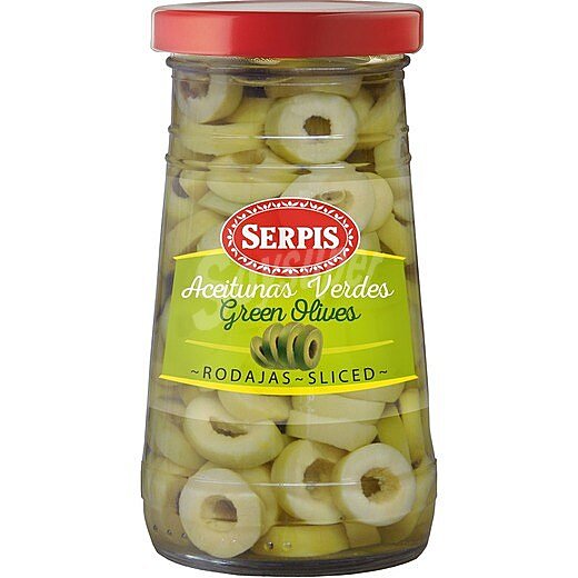 Aceitunas verdes rodajas