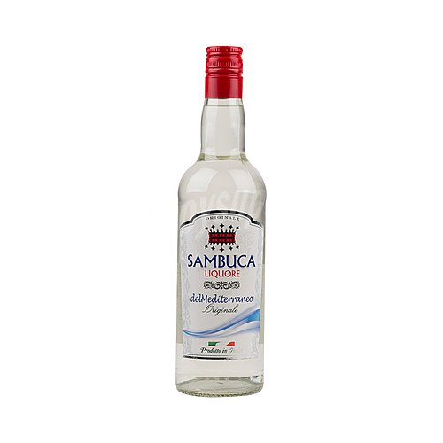 Licor mediterráneo Bebida espirituosa anisada típica italiana (sambuca) licor mediterráneo