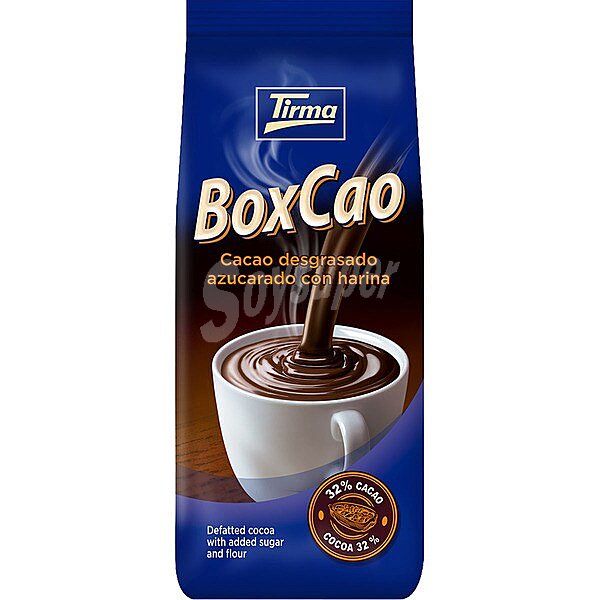 Boxcao cacao 32% desgrasado y azucarado con harina