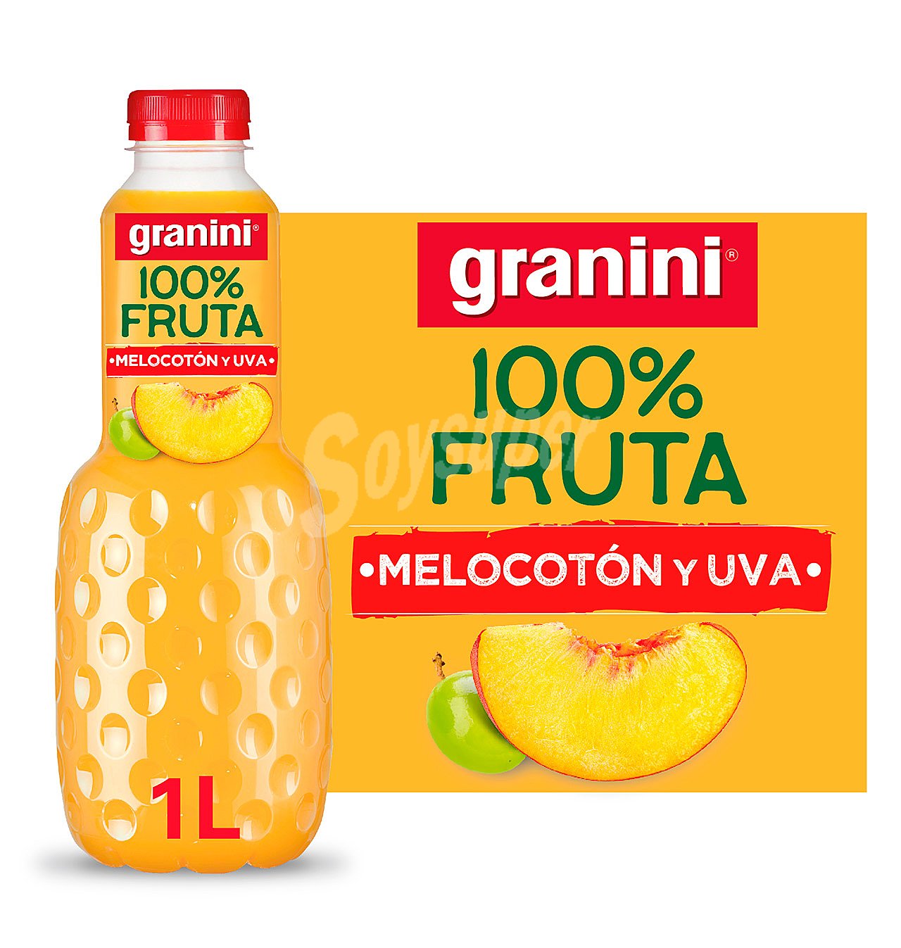 Zumo de melocotón y uva 100% Fruta Granini