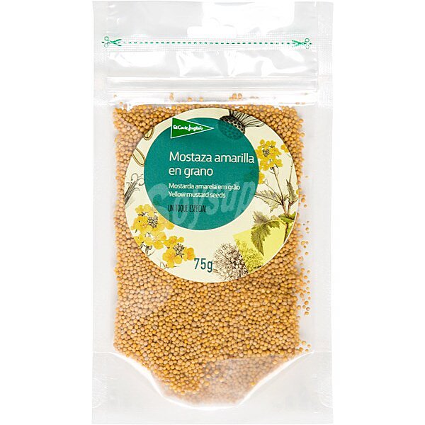 Mostaza amarilla en grano bolsa 75 g