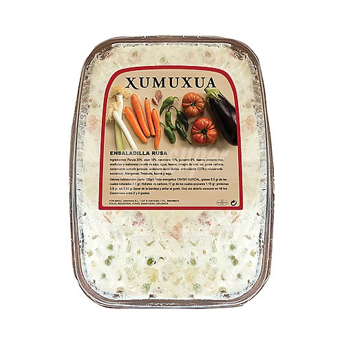 Xumuxua Ensaladilla rusa con aceitunas y mahonesa xumuxua