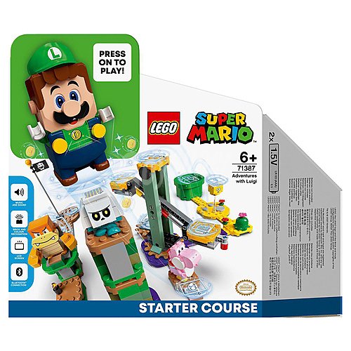 Juego de construcciones Pack Inicial: Aventuras con Luigi con 280 piezas, lego super mario 71387