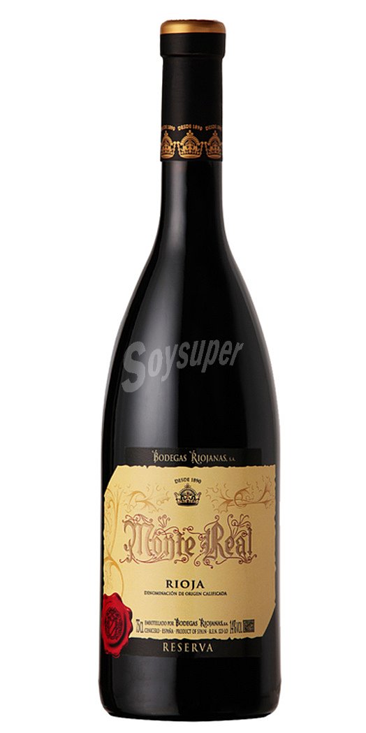 Vino tinto reserva con denominación de origen Rioja