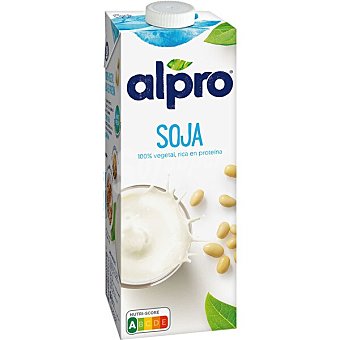 Bebida de soja 100% vegetal rica en proteína brik 1 L