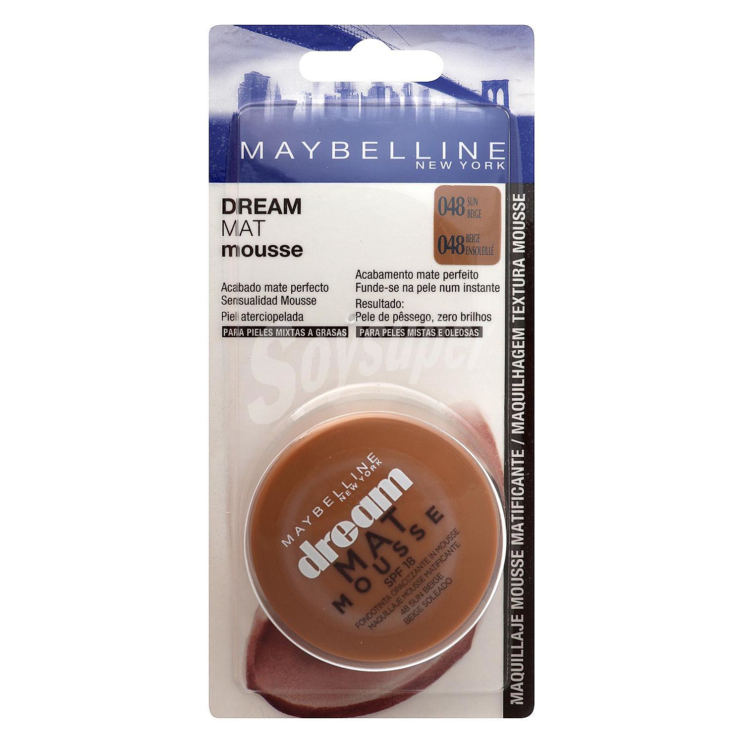 Maquillaje Dream Mat Mousse nº048 sun beige