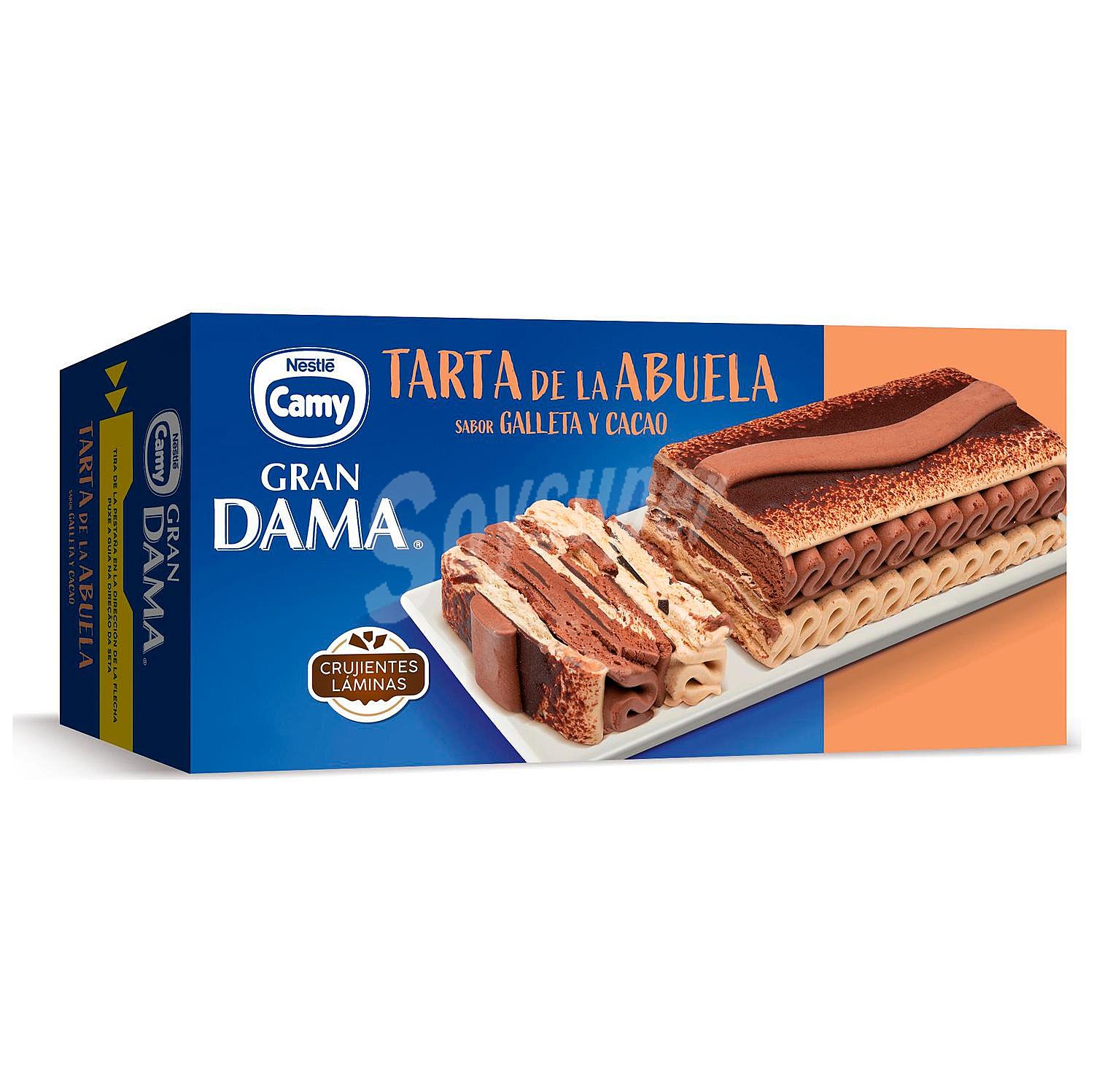 Bloque de helado tarta de la abuela sabor galleta y cacao Gran Dama Camy