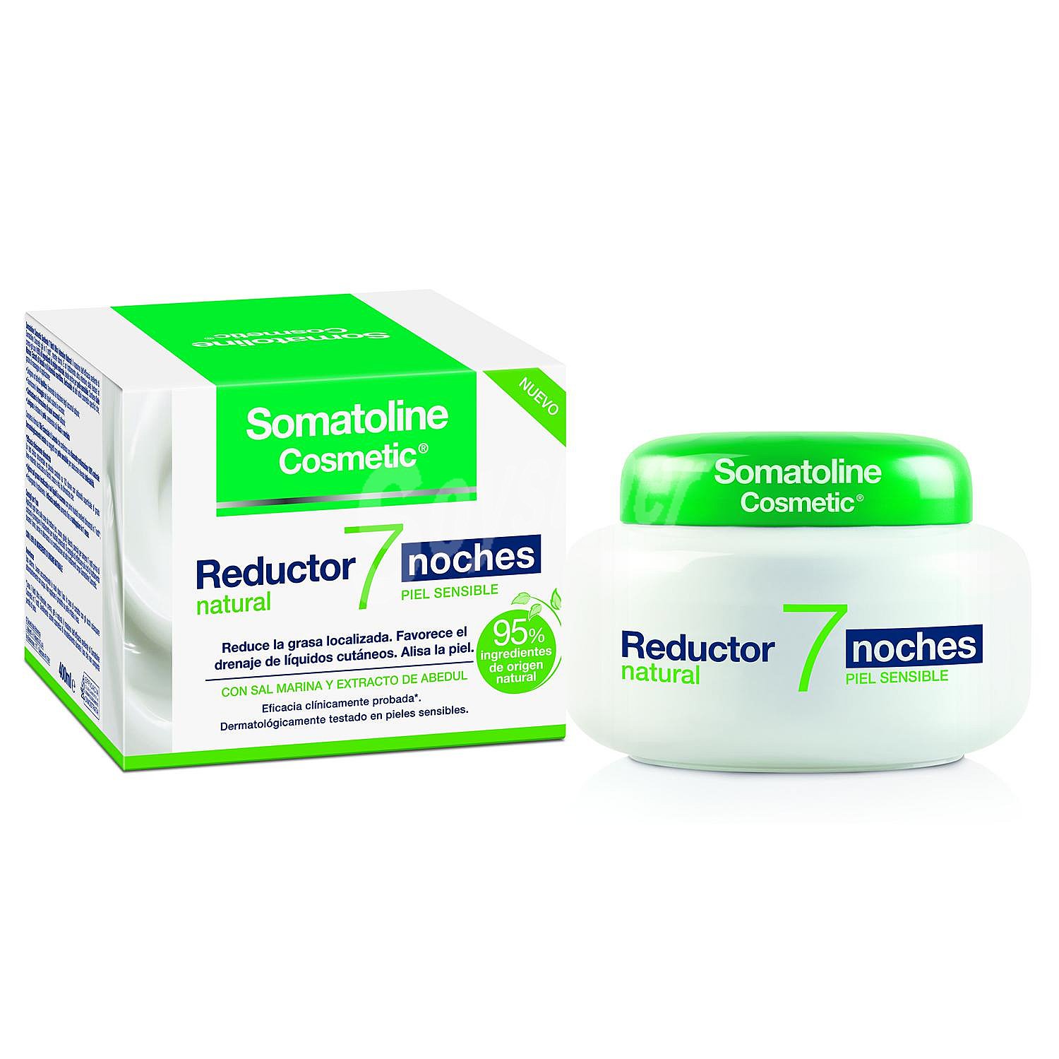 Reductor natural para piel sensible 7 noches Somatoline