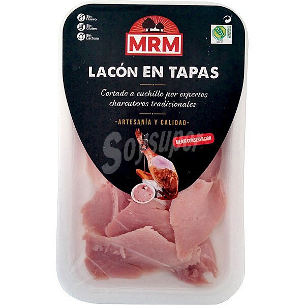 MRM lacón en tapas cortado a cuchillo sin gluten sin lactosa