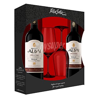 Estuche 2 Bot. Castillo De Albai Tinto Crianza 2018