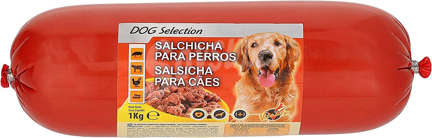 Salchicha para perros con carne As