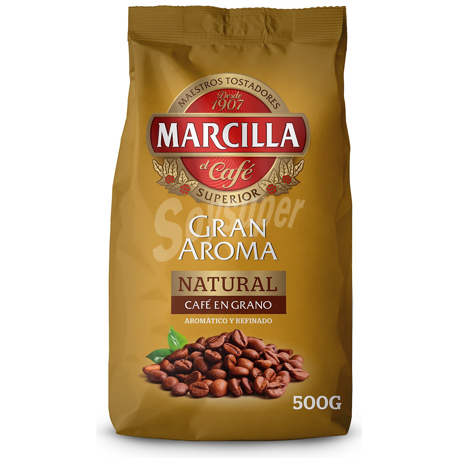 Café natural en grano paquete 500 gr