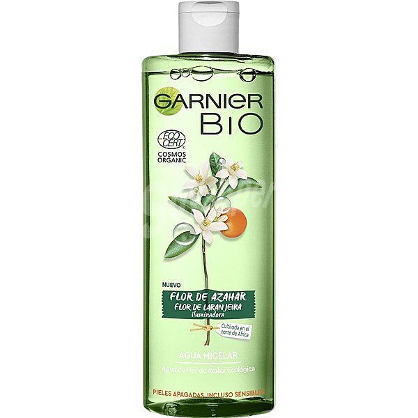 Bio agua micelar Flor de Azahar para pieles apagadas y sensibles