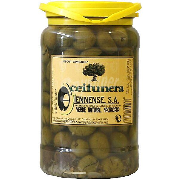 Aceitunas naturales machacadas