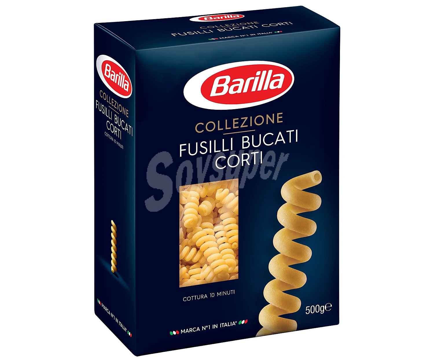 Pasta Fusilli Bucati Corti, pasta de sémola de trigo duro