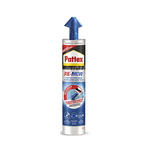 Sellador de silicona blanco pattex Re-New