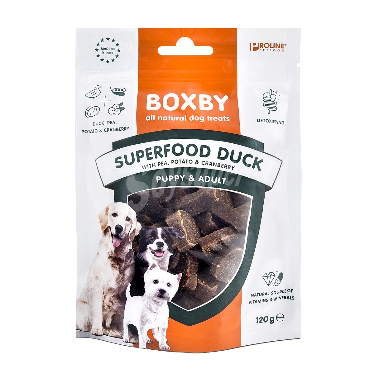 Snacks para perros cachorros y adultos con pato