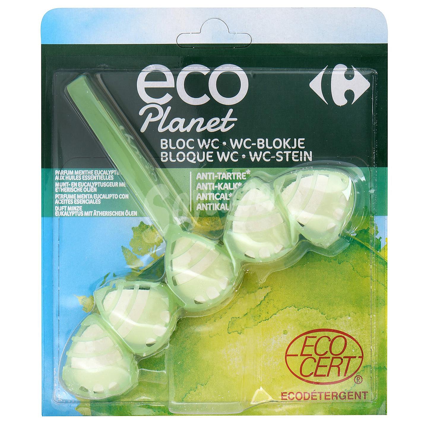 Colgador wc perfume menta eucalipto con aceites esenciales Carrefour Eco Plantet