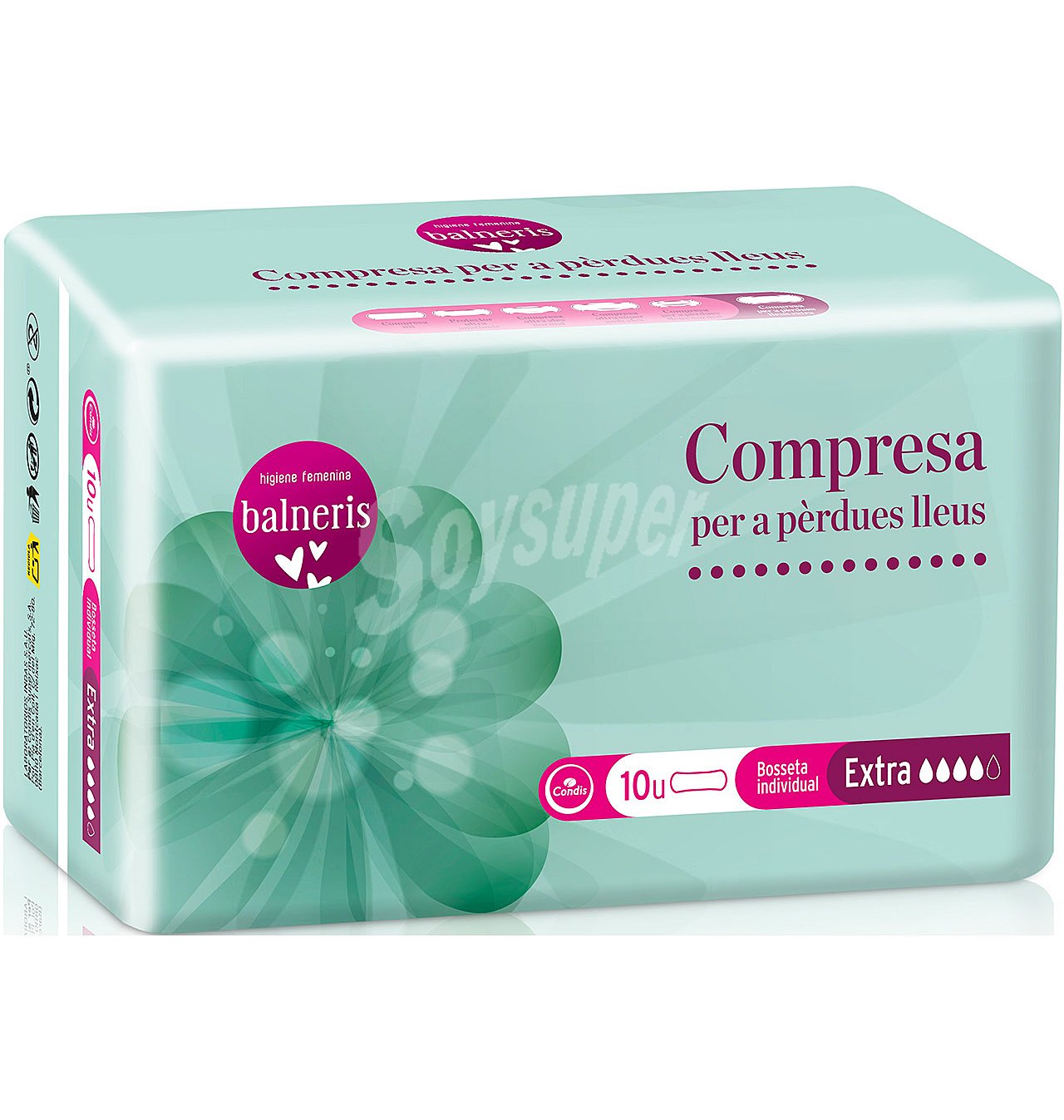 Compresa balneris pérdidas extra