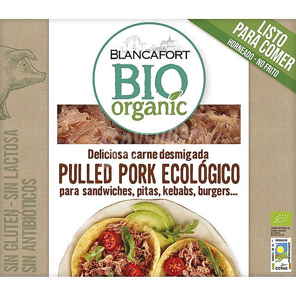 Bio Organic carne desmigada ecológica, sin gluten y sin lactosa