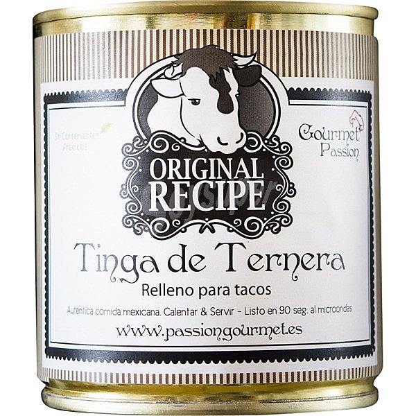 Tinga de ternera relleno para tacos auténtica comida mejicana