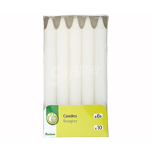 Set de velas para candelabro, producto economico alcampo