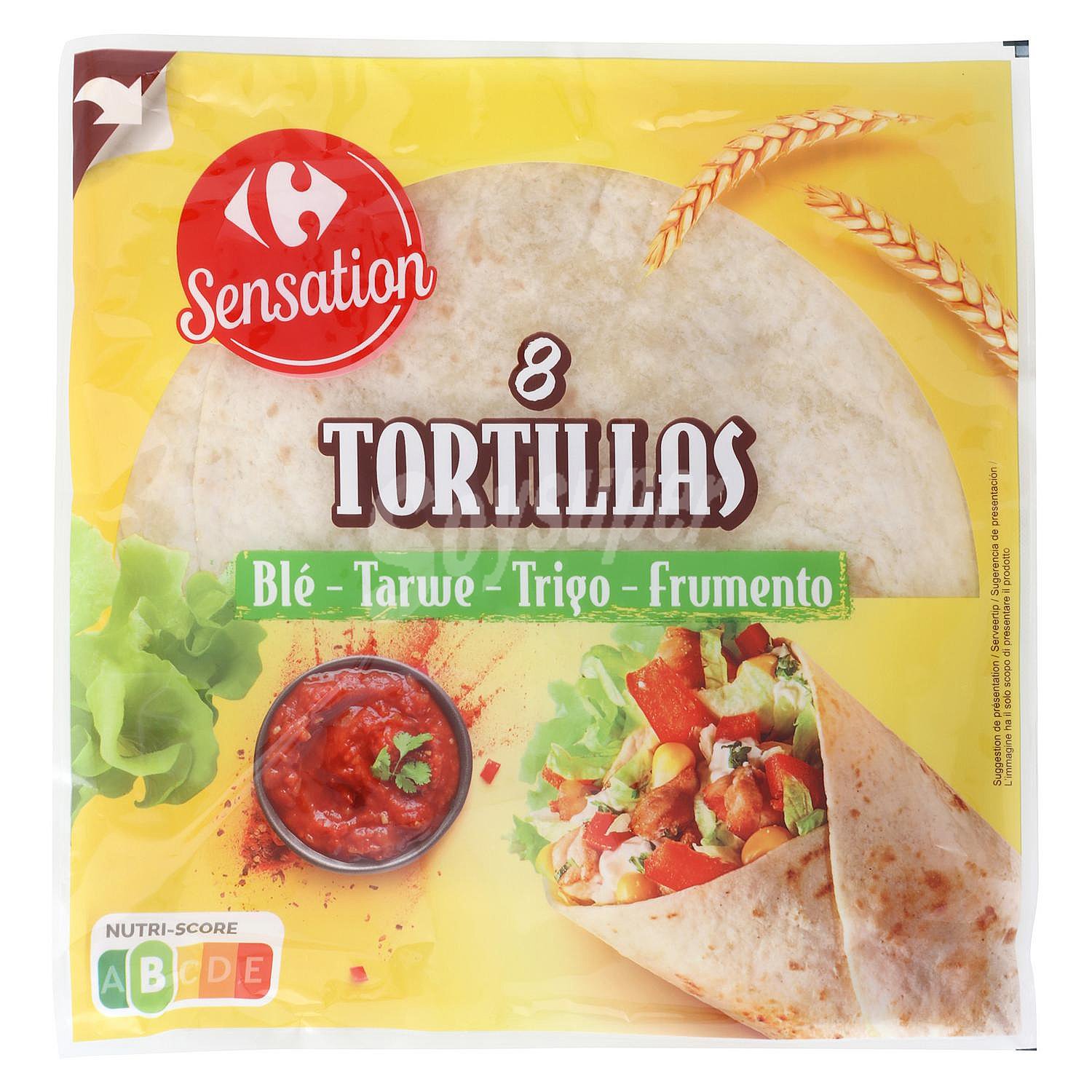 Tortillas de trigo Carrefour sin aceite de palma