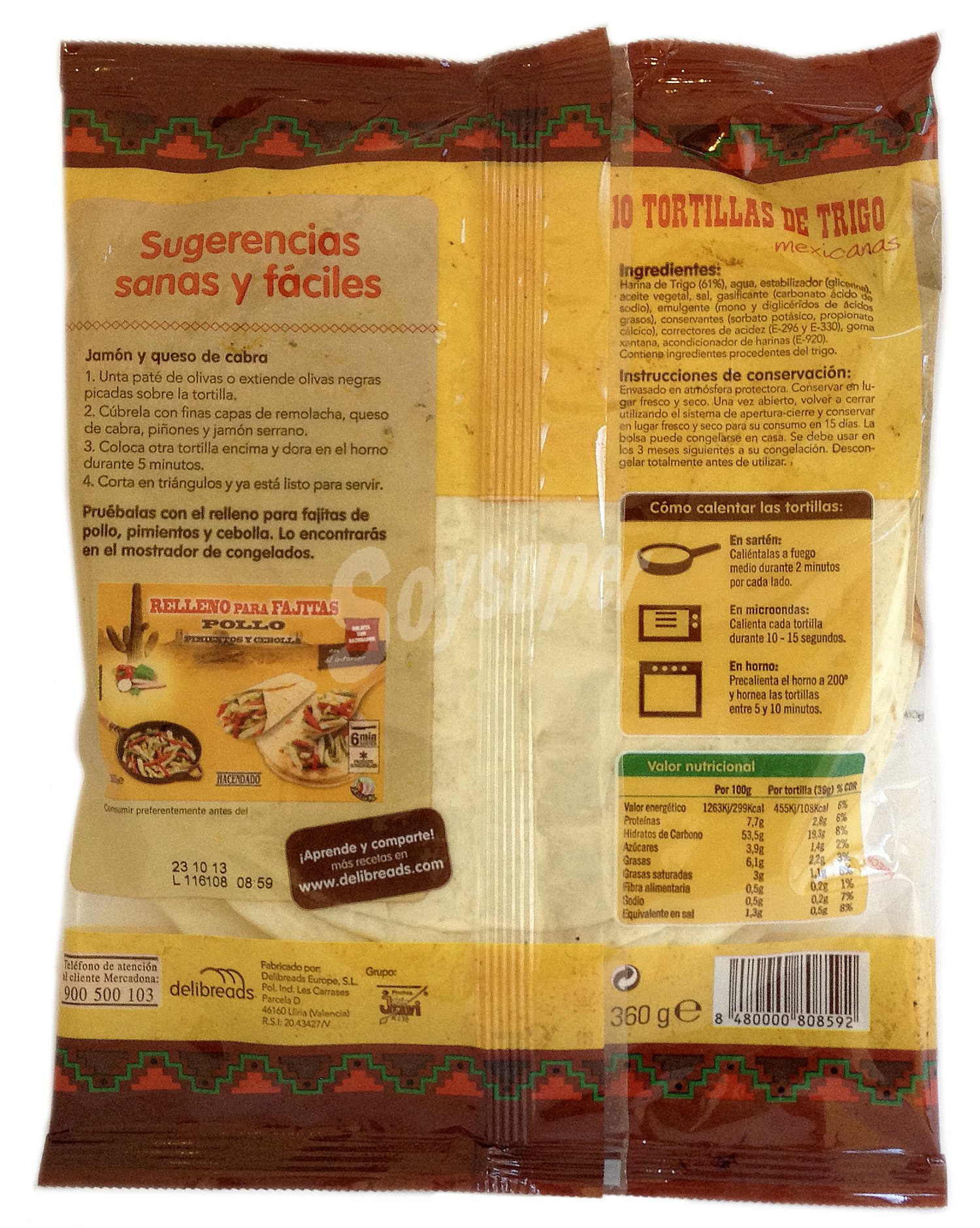 Tortillas mejicanas de trigo