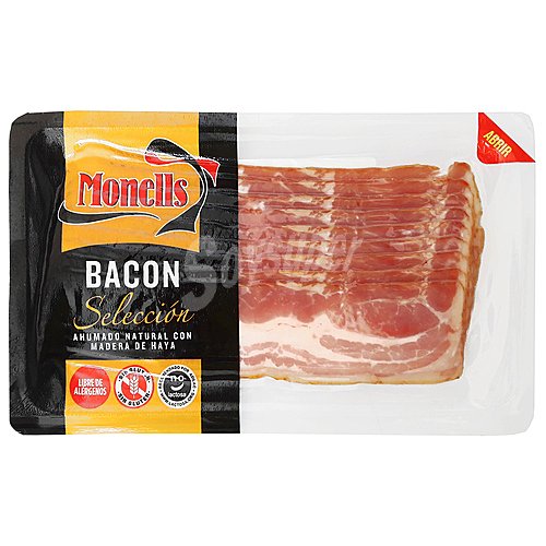 Monells Bacon ahumado sin piel cortado en lonchas monells Selección