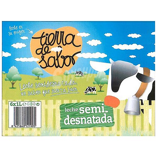 Tierra de sabor Leche semidesnatada de vaca tierra de sabor