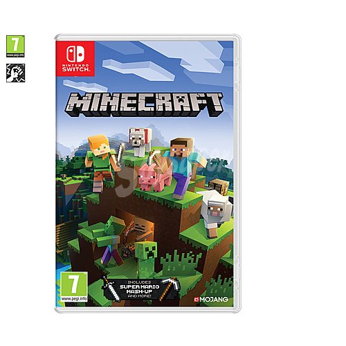 Videjouego Minecraft para Nintendo Switch. Género: acción, estrategia, gestión. pegi: +7