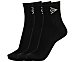 Pares de calcetines tobilleros dunlop Running, color negro, talla 43/46