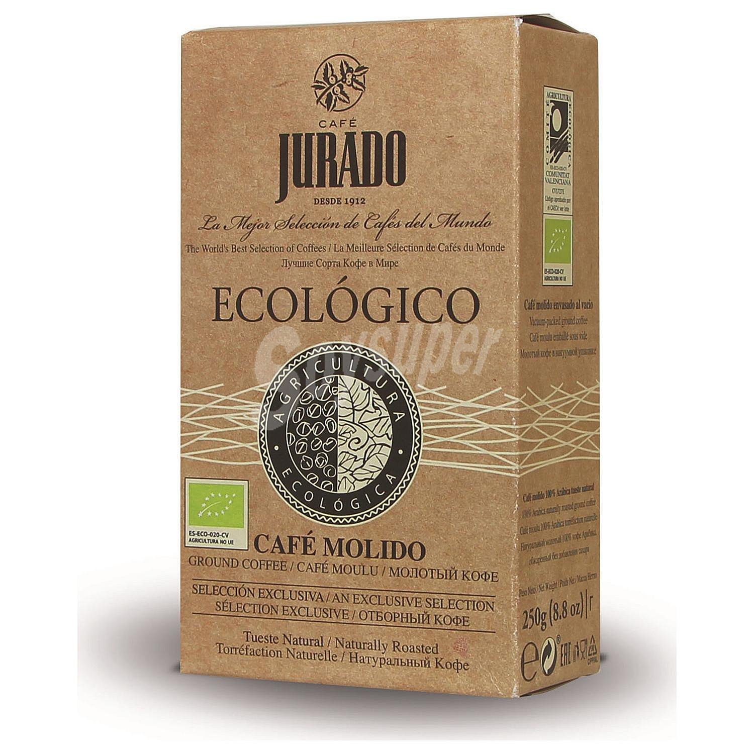 Café molido natural ecológico Jurado