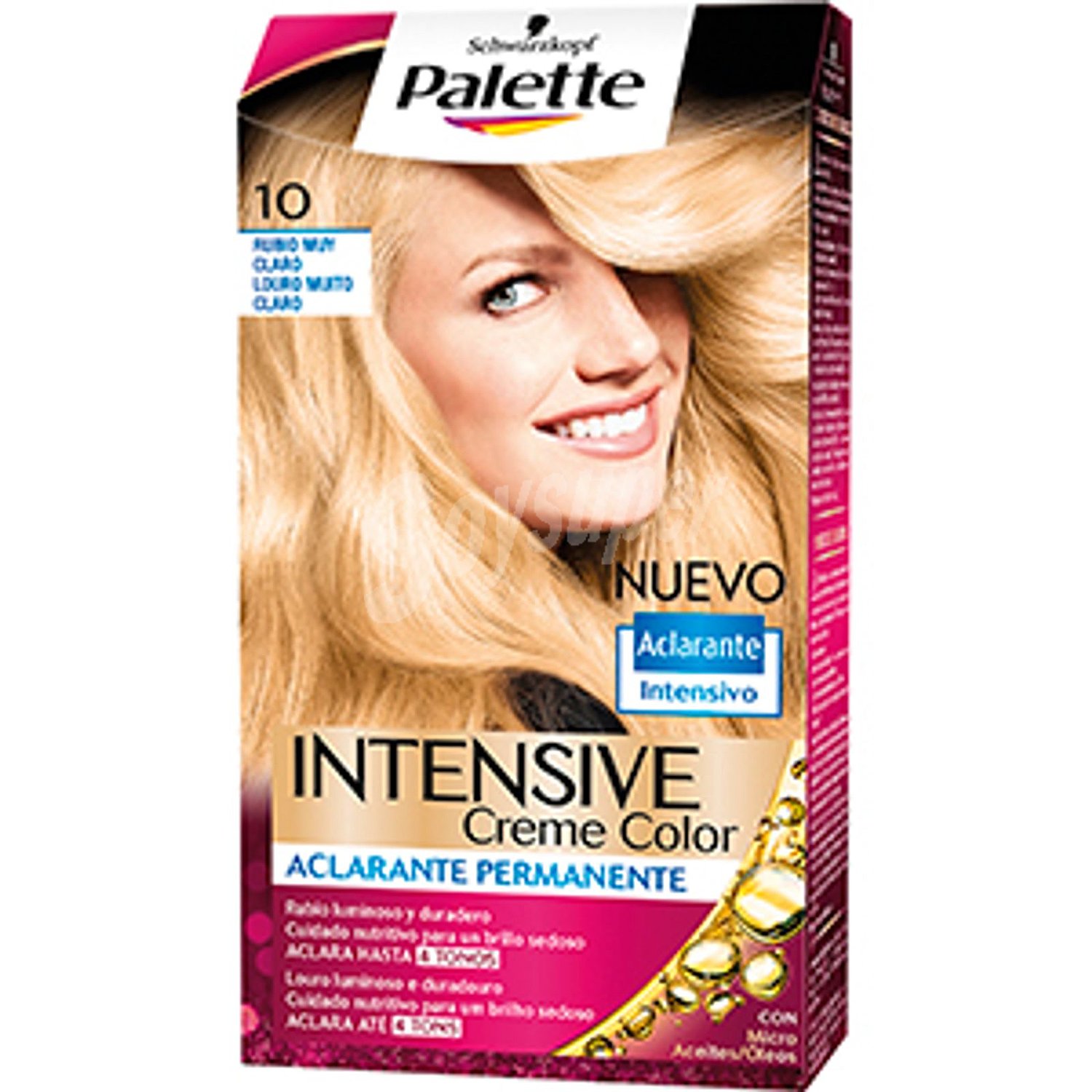 Intense color cream 10 rubio medio claro