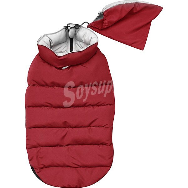 Abrigo impermeable rojo para perro talla 45 cm 1 unidad