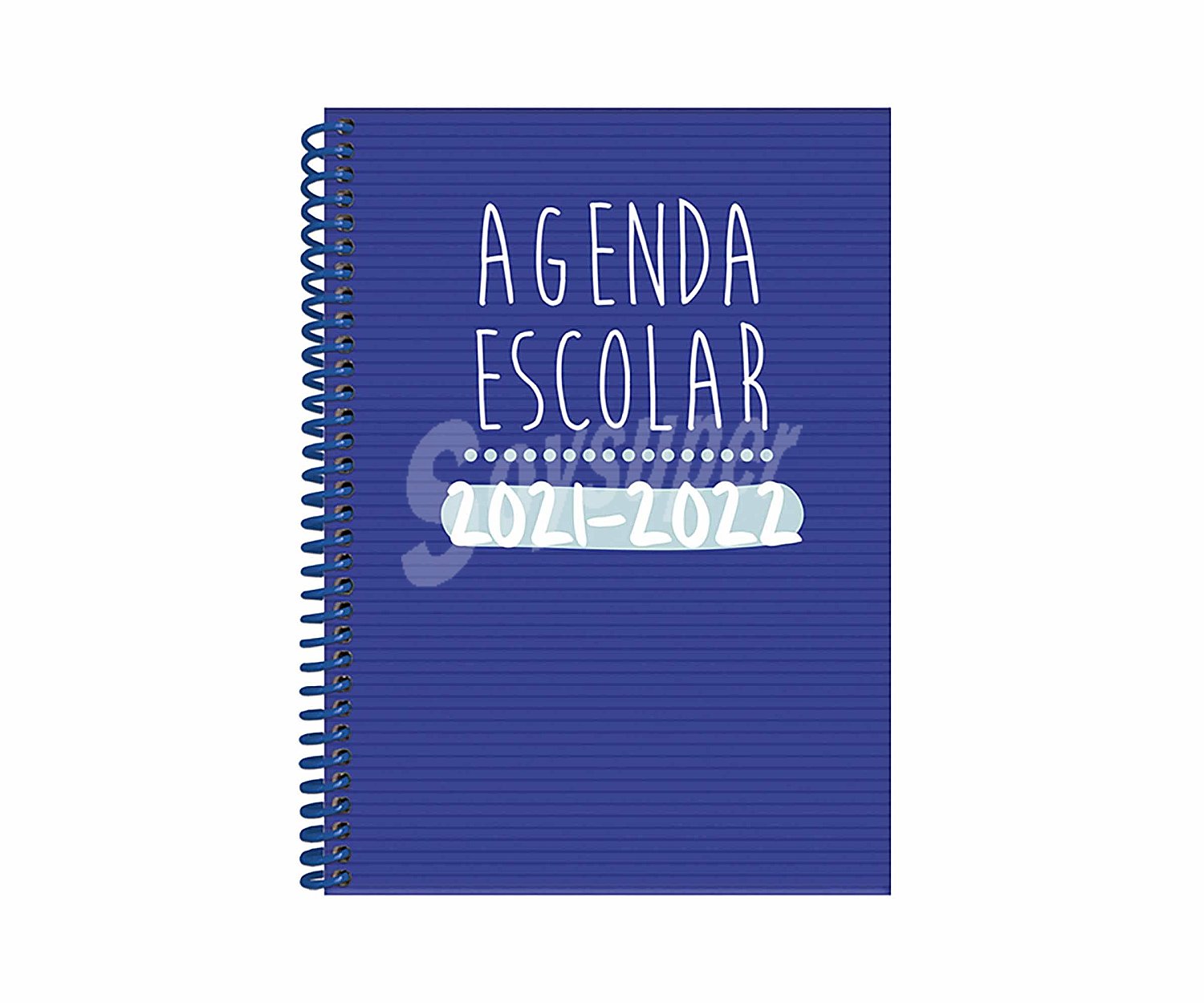 Agenda escolar tamaño A5 del curso escolar 2021/2022 hojas semana vista, gsf.