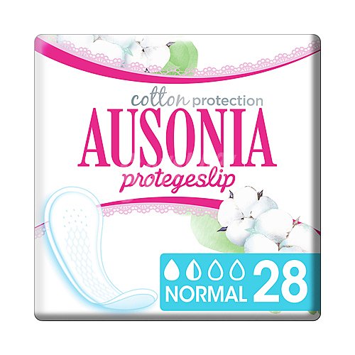 Ausonia Salvaslips normal super absorbentes, fabricados con algodón 100% orgánico ausonia Cotton protection