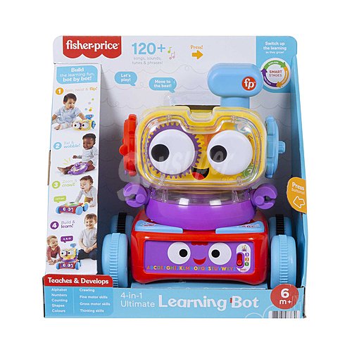 Robot aprendizaje 3 en 1 Bot, con luces y sonidos fisher price