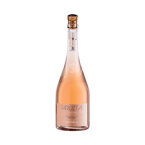 Hiruzta Vino espumoso rosado brut nature, elaborado por el Método tradicional hiruzta