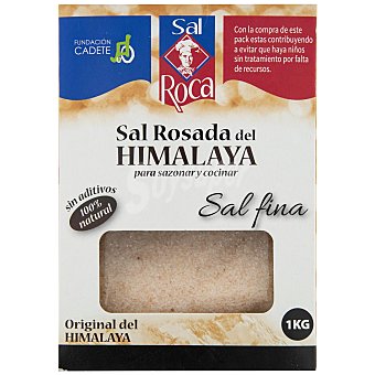 Sal fina rosada del Himalaya Roca