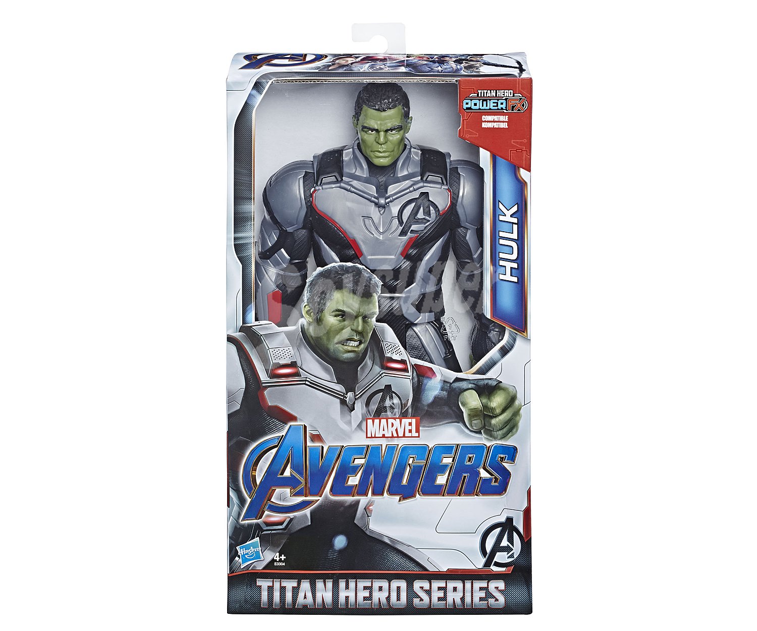 Figura articulada Hulk de 30cm. de altura, Titan Hero Deluxe Los Vengadores marvel