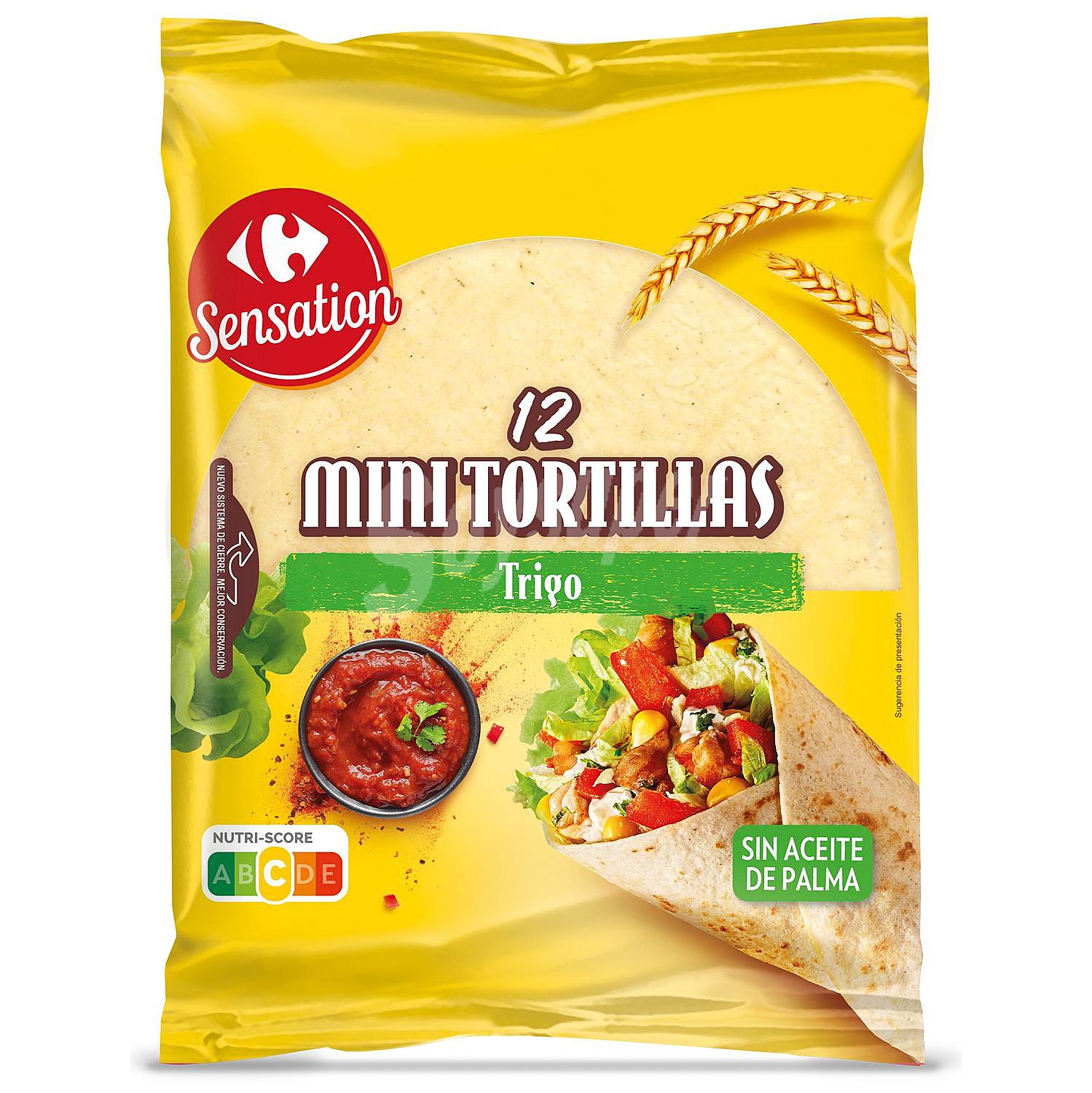 Mini tortillas de trigo Carrefour Sensation