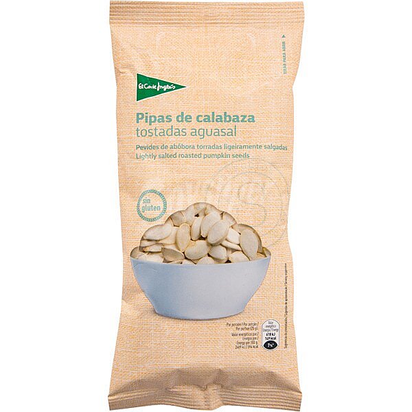 Pipas de calabaza tostadas aguasal Sin Gluten bolsa 150 g