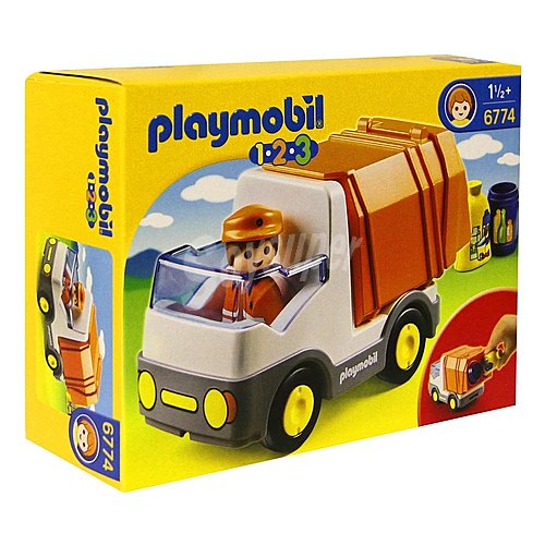 Conjunto de Juego, Playset Camión de Basura, Modelo 6774 playmobil 1.2.3