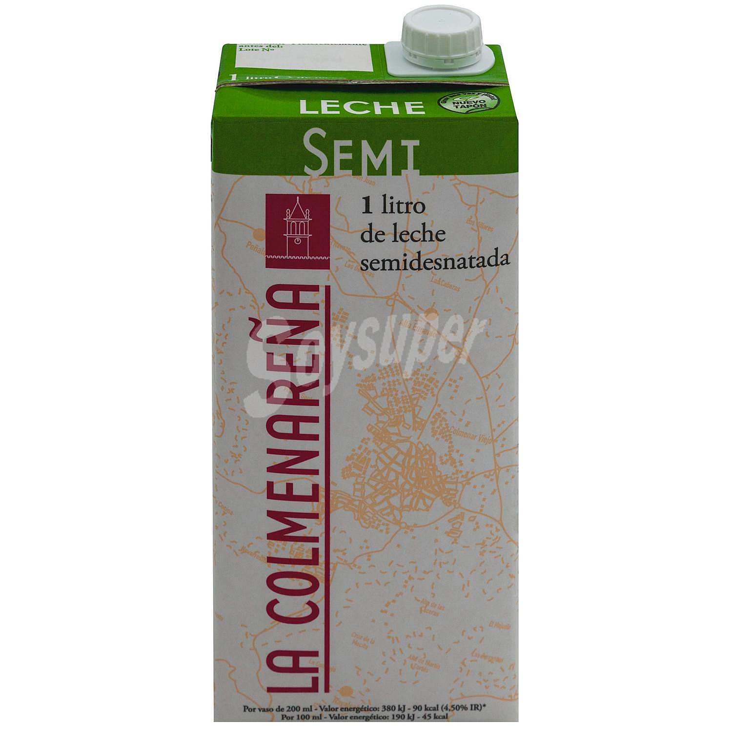 Leche semidesnatada La Colmenareña