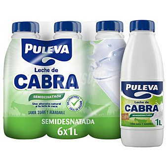 Puleva Leche semidesnatada de cabra, de sabor suave y agradable puleva