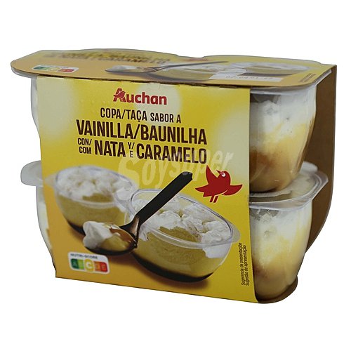 Producto alcampo Copa sabor vainilla con caramelo y nata producto alcampo